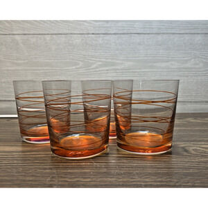 Leonardo Trinket glass Vario Structure, Beaker, Waterglass orange